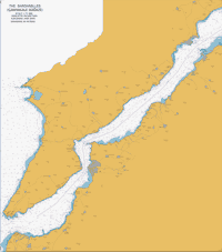 Turkey. Aegean Sea. The Dardanelles. Digital Nautical  Charts 1:75000