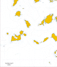 Nautical Chart GR019. Greece. Aegean Sea. Southern Cyclades.