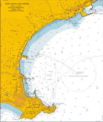 Digital nautical charts for navigation. Mediterranean West Coast of Italy. Port Gaeta and Formia.