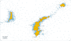 Digital nautical charts for navigation. Mediterranean West Coast of Italy. Isole Pontine.