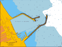 Mediterranean. Adriatic Sea. Italy. Port & Marina Guilianova. Digital nautical charts for marine navigation.