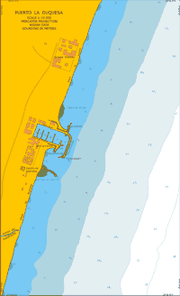 Digital nautical charts for navigation. Mediterranean Coast of Spain. Puerto la Douquesa.