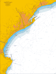 Digital nautical charts for navigation. Mediterranean West Coast of Italy.