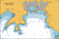 Turkey. Aegean Sea. Bodrum Limani. Digital Nautical  Charts for sailing